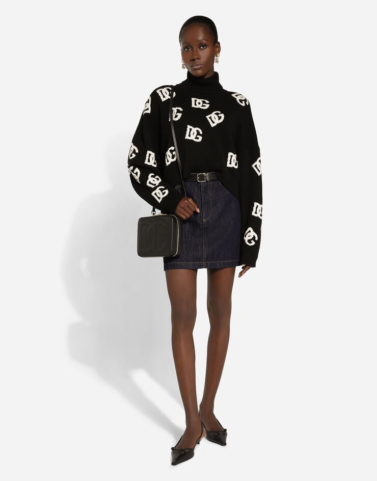 Dolce & Gabbana Bolso Bandolera DG Logo Bag Mediano En Piel De Becerro