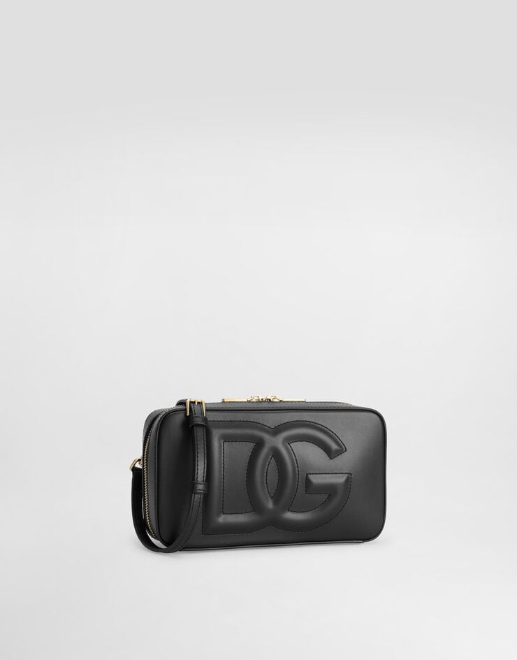 Dolce & Gabbana Bolso Bandolera DG Logo Bag Pequeño En Piel De Becerro