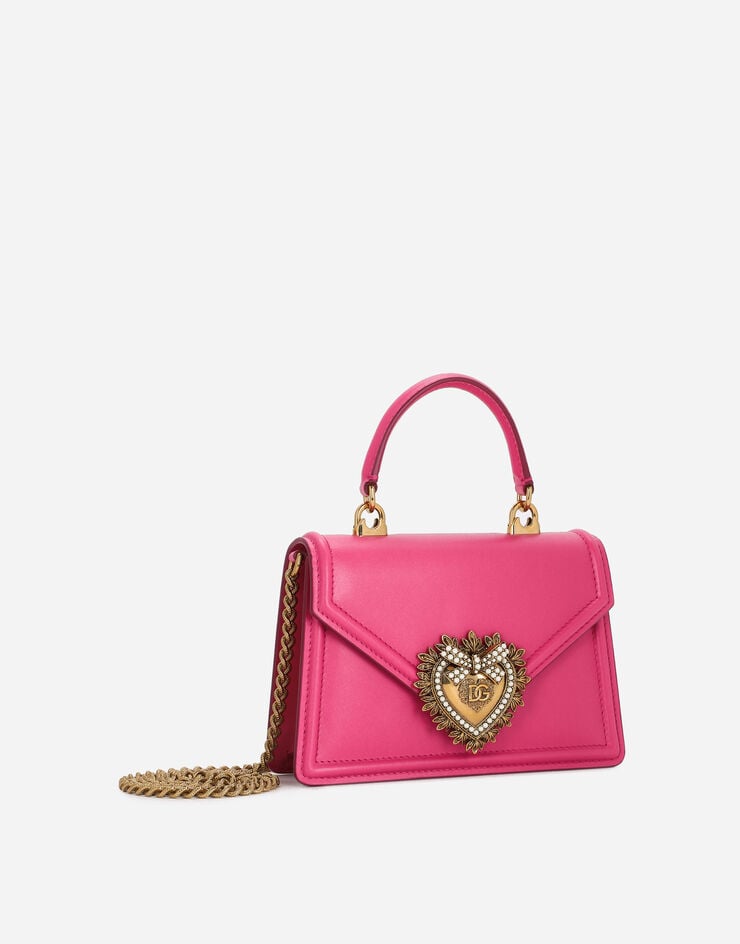 Dolce & Gabbana Bolso Devotion Pequeño En Piel De Becerro