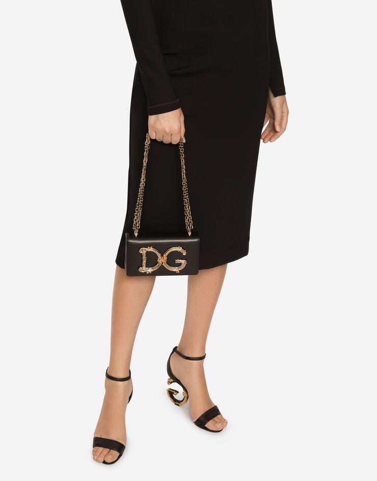 Dolce & Gabbana Bolso Para El Móvil DG Girls De Piel De Becerro
