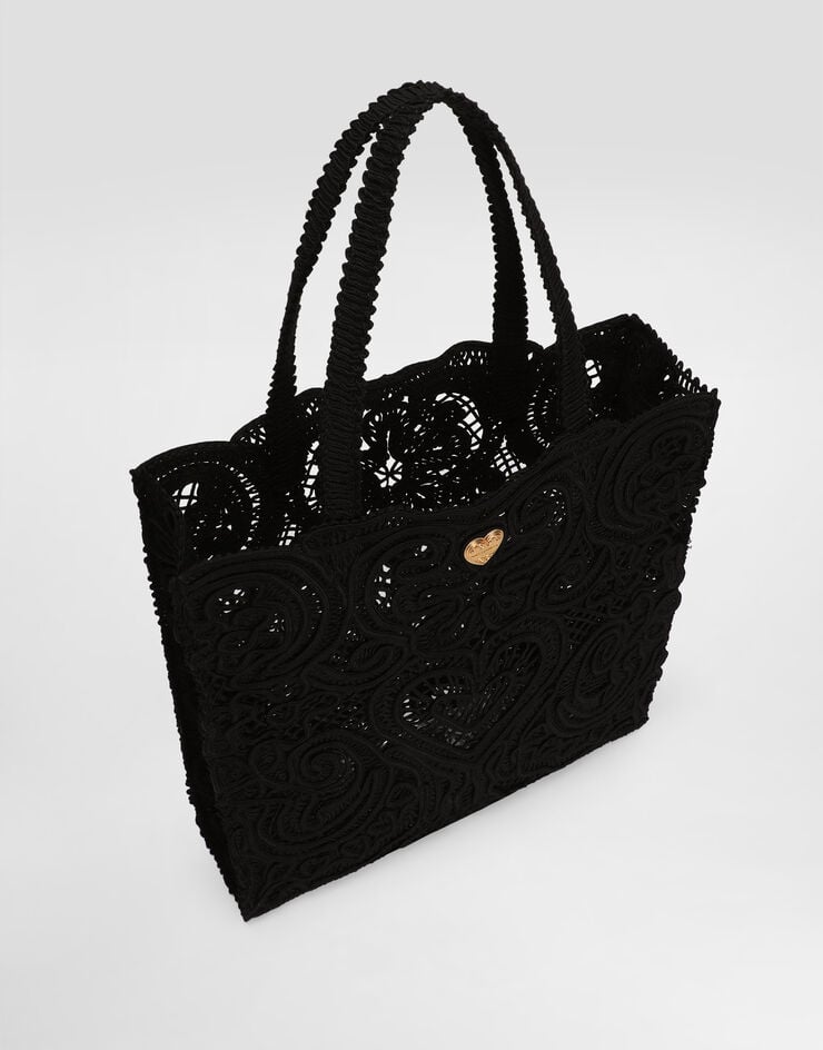 Dolce & Gabbana Bolso Shopper Beatrice Mediano Con Bordado En Cordonetto