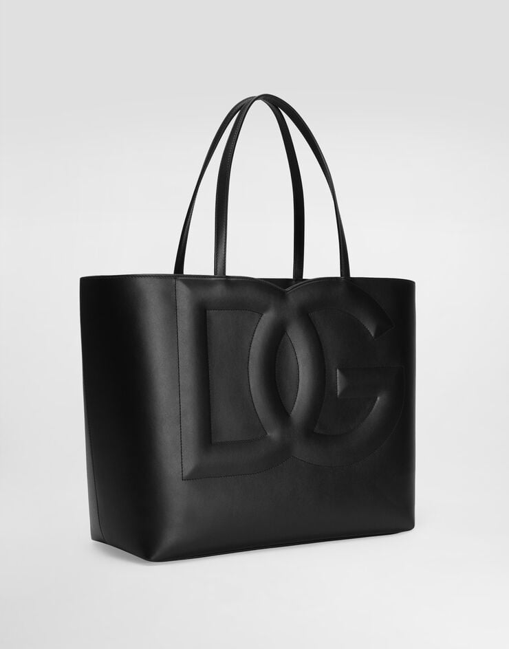 Dolce & Gabbana Bolso Shopper DG Logo Bag Mediano En Piel De Becerro