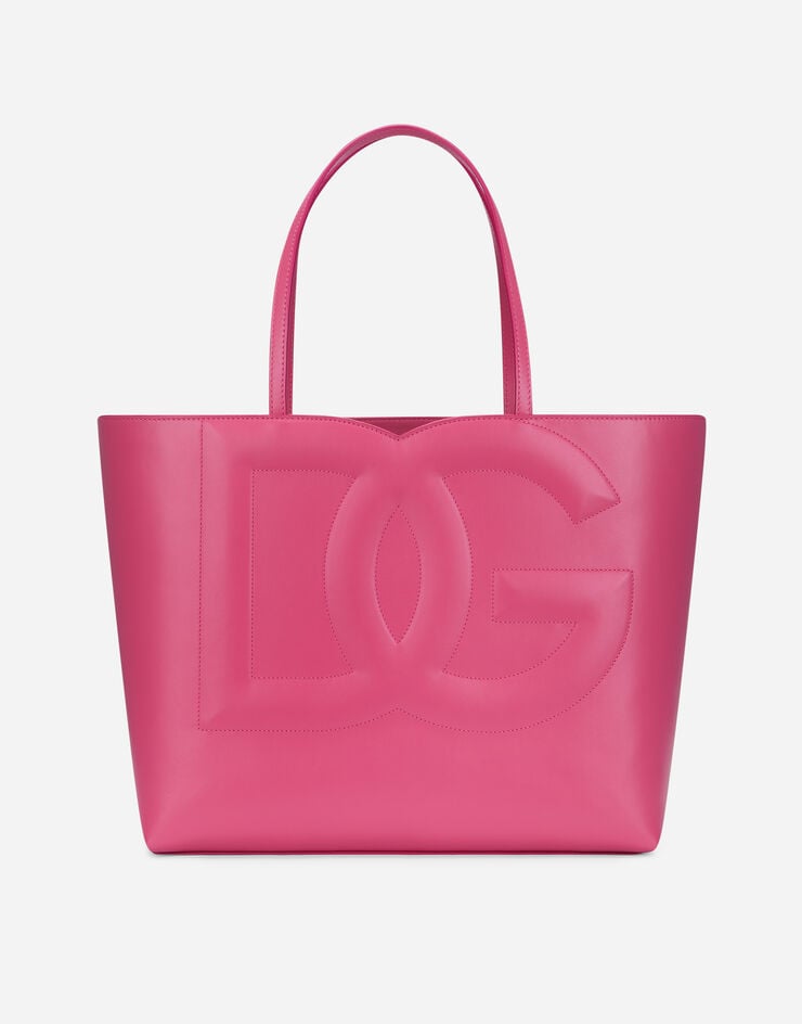 Dolce & Gabbana Bolso shopper DG Logo Bag mediano en piel de becerro