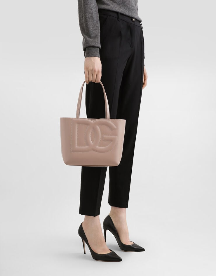 Dolce & Gabbana Bolso Shopper DG Logo Bag Pequeño En Piel De Becerro