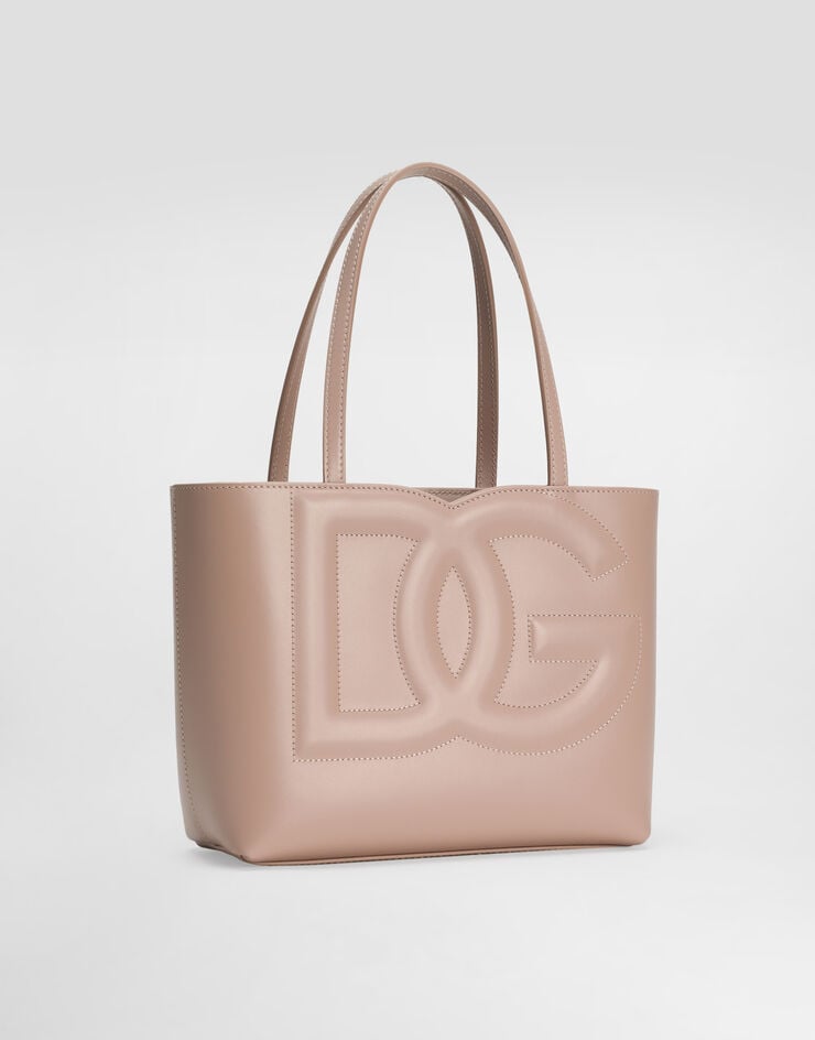 Dolce & Gabbana Bolso Shopper DG Logo Bag Pequeño En Piel De Becerro
