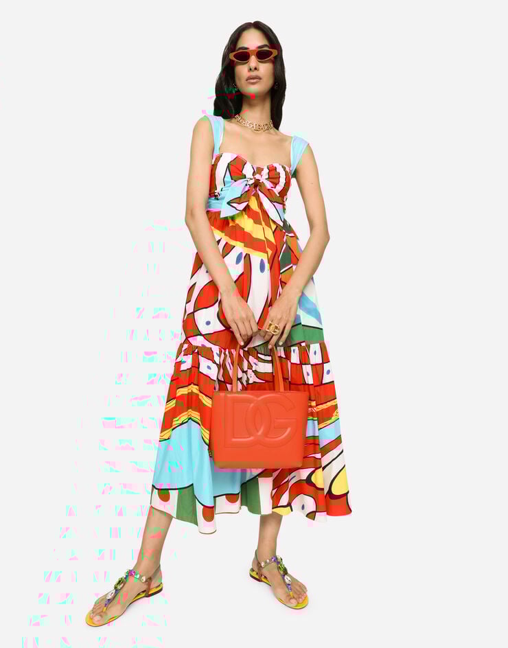 Dolce & Gabbana Bolso Shopper DG Logo Bag Pequeño En Piel De Becerro