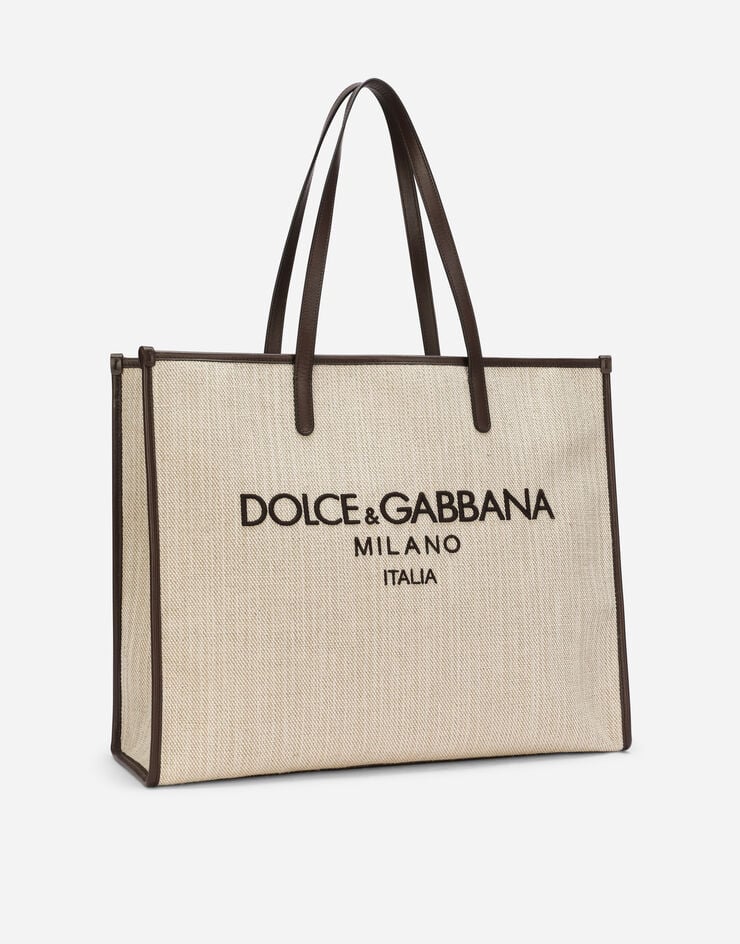 Dolce & Gabbana Bolso Shopper Grande De Lona Estructurada