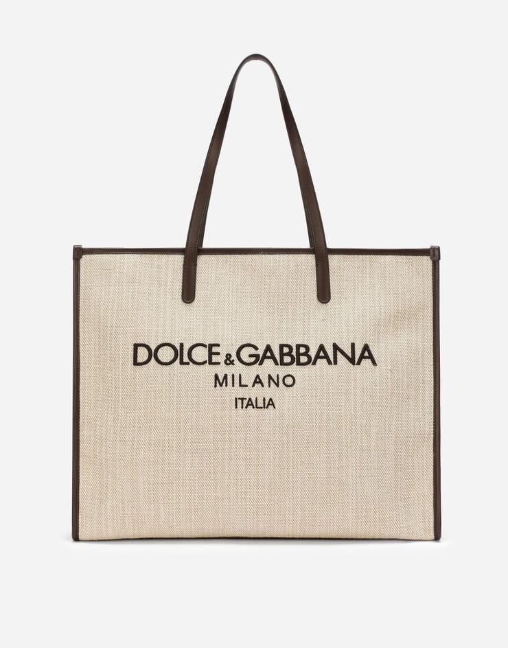 Dolce & Gabbana Bolso shopper grande de lona estructurada