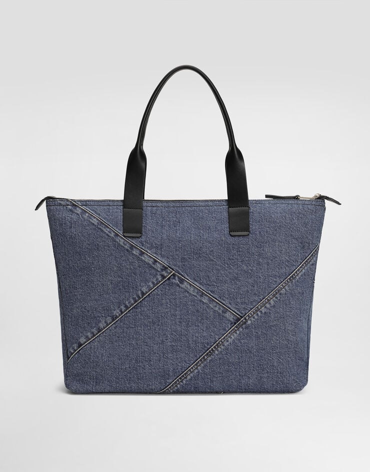 Dolce & Gabbana Bolso Shopper Mediano De Patchwork Denim