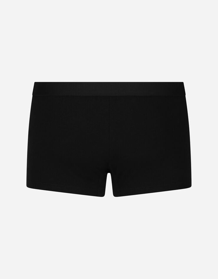 Dolce & Gabbana Bóxer Regular En Punto Bielástico Con Escudo