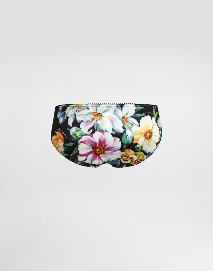 Dolce & Gabbana Braguita De Raso Con Estampado De Flores