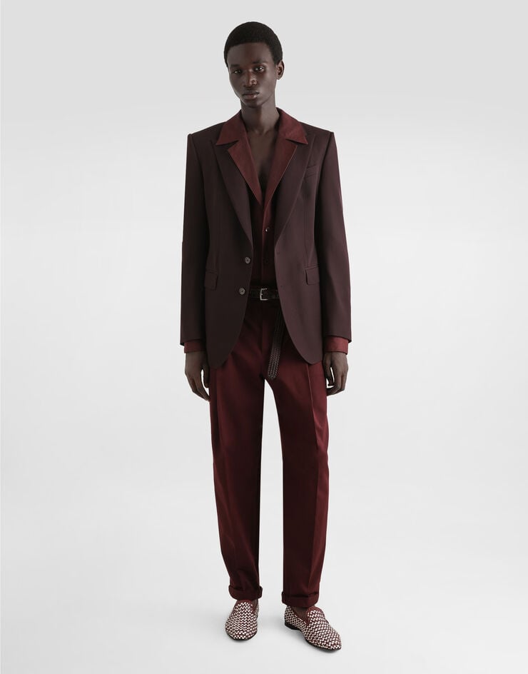 Dolce & Gabbana Camisa De Manga Larga Con Cuello De Pico De Tela De Lino