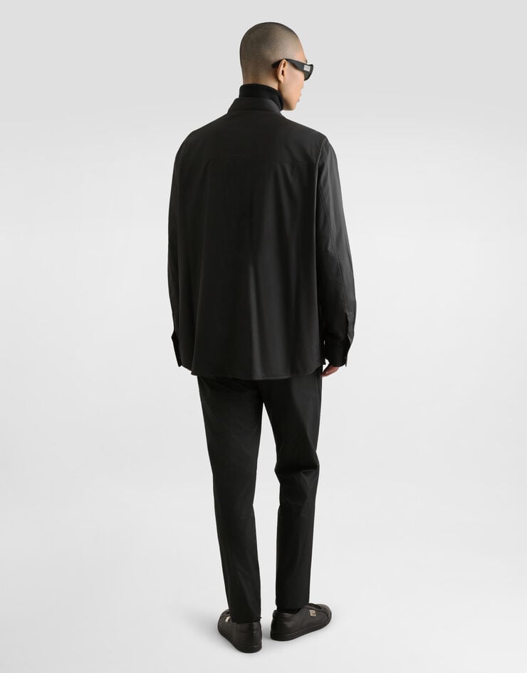 Dolce & Gabbana Camisa De Nailon Con Placa Con Logotipo