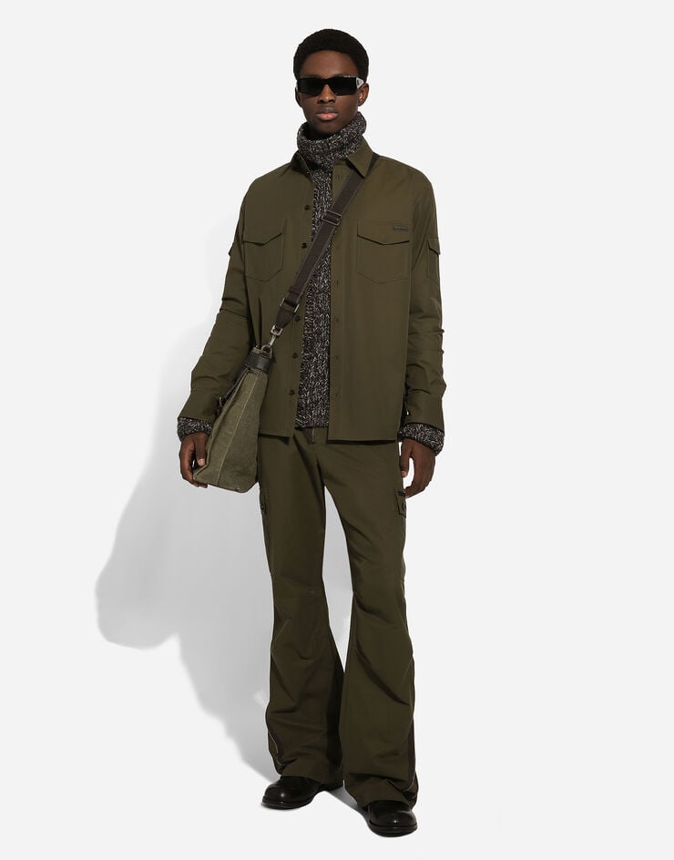 Dolce & Gabbana Camisa De Tejido Técnico Con Bolsillos