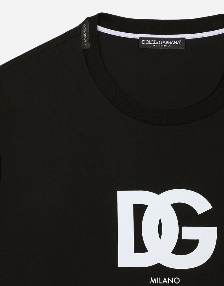 Dolce & Gabbana Camiseta De Algodón Con Estampado Logotipo DG