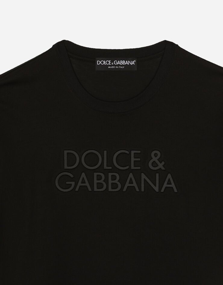 Dolce & Gabbana Camiseta De Algodón Con Logotipo Bordado
