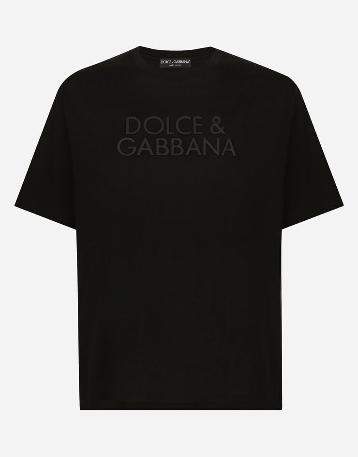 Dolce & Gabbana Camiseta de algodón con logotipo bordado