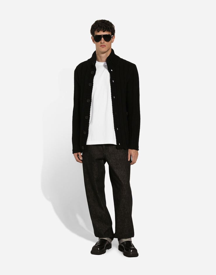 Dolce & Gabbana Camiseta De Algodón Con Placa Con Logotipo