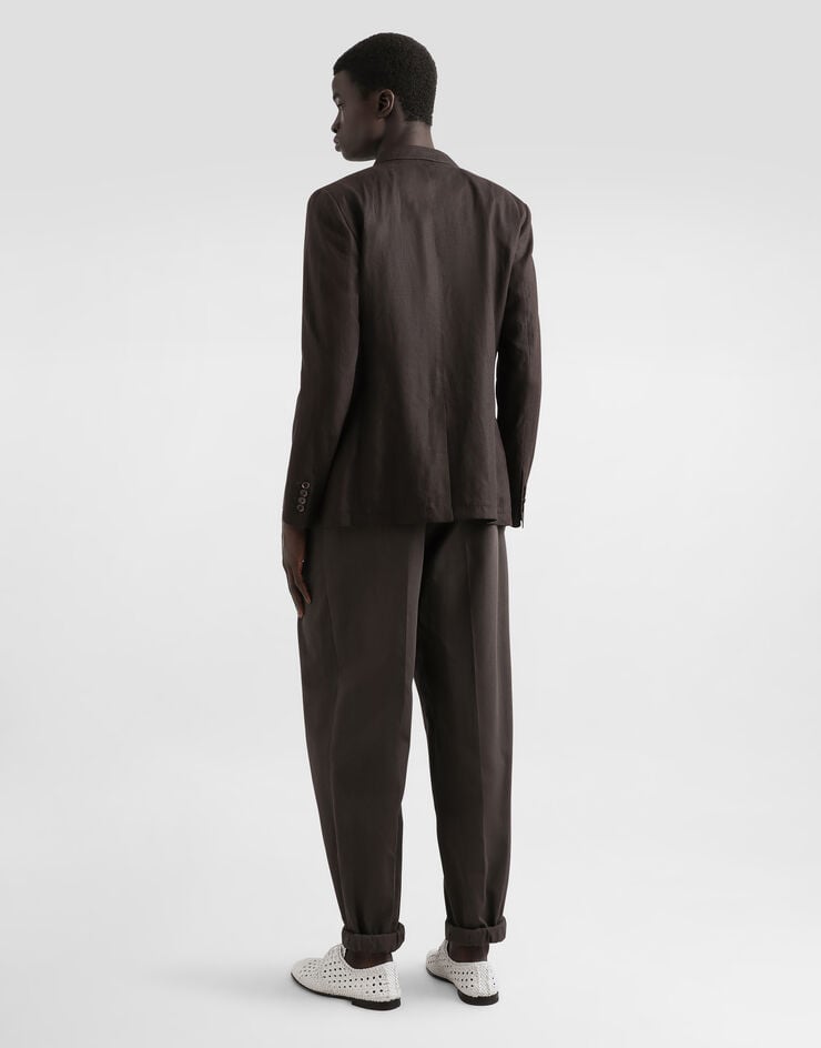 Dolce & Gabbana Camiseta De Manga Corta De Punto De Seda Con Estampado De Raya