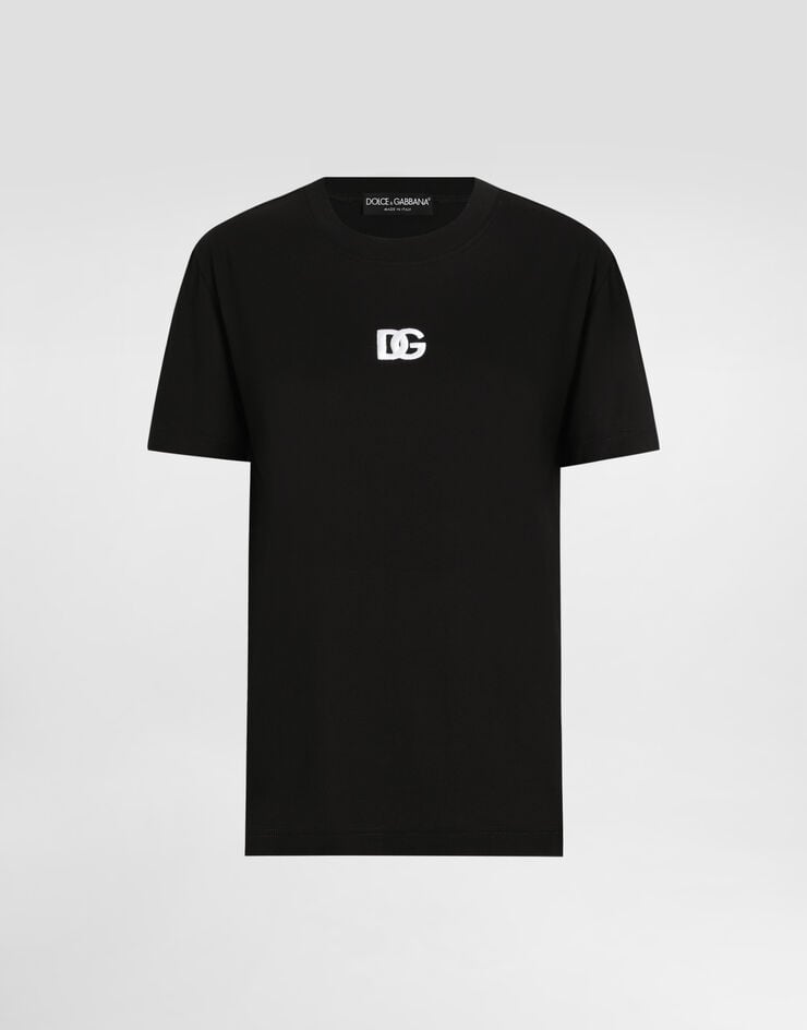 Dolce & Gabbana Camiseta de punto con logotipo DG bordado
