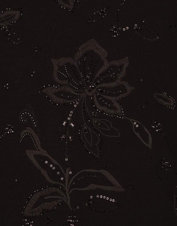 Dolce & Gabbana Camiseta En Interlock De Algodón Con Bordado