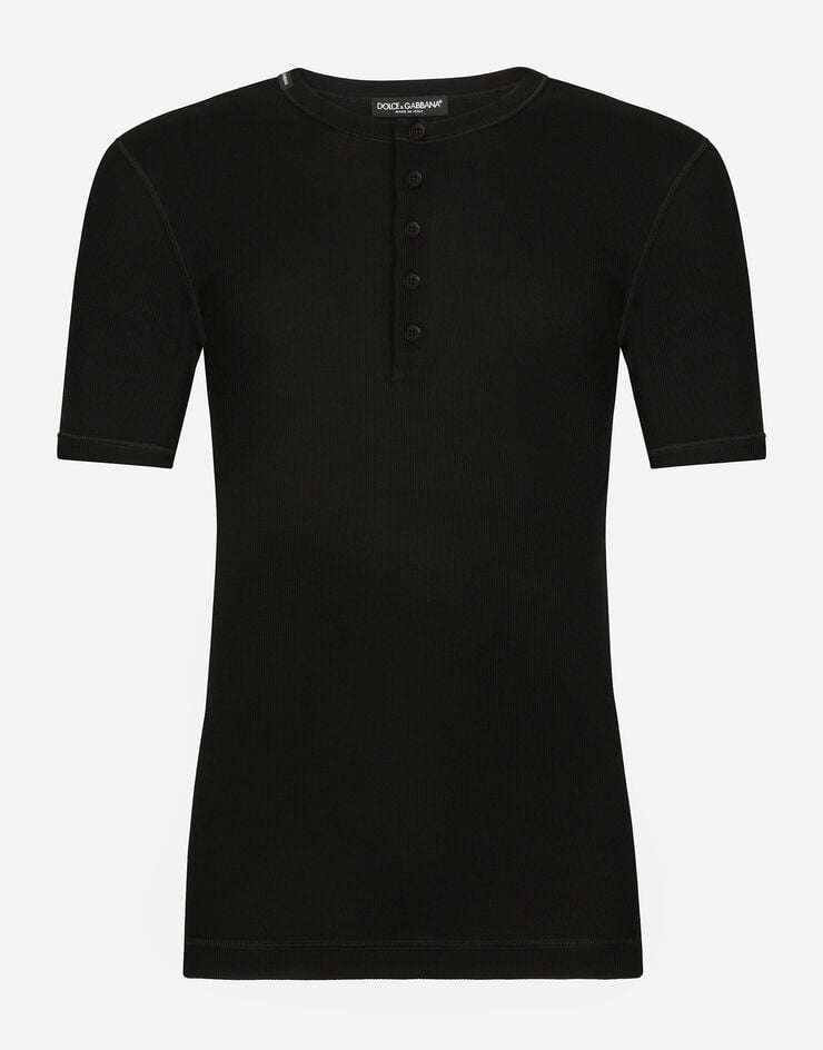 Dolce & Gabbana Camiseta Panadera De Algodón Acanalado