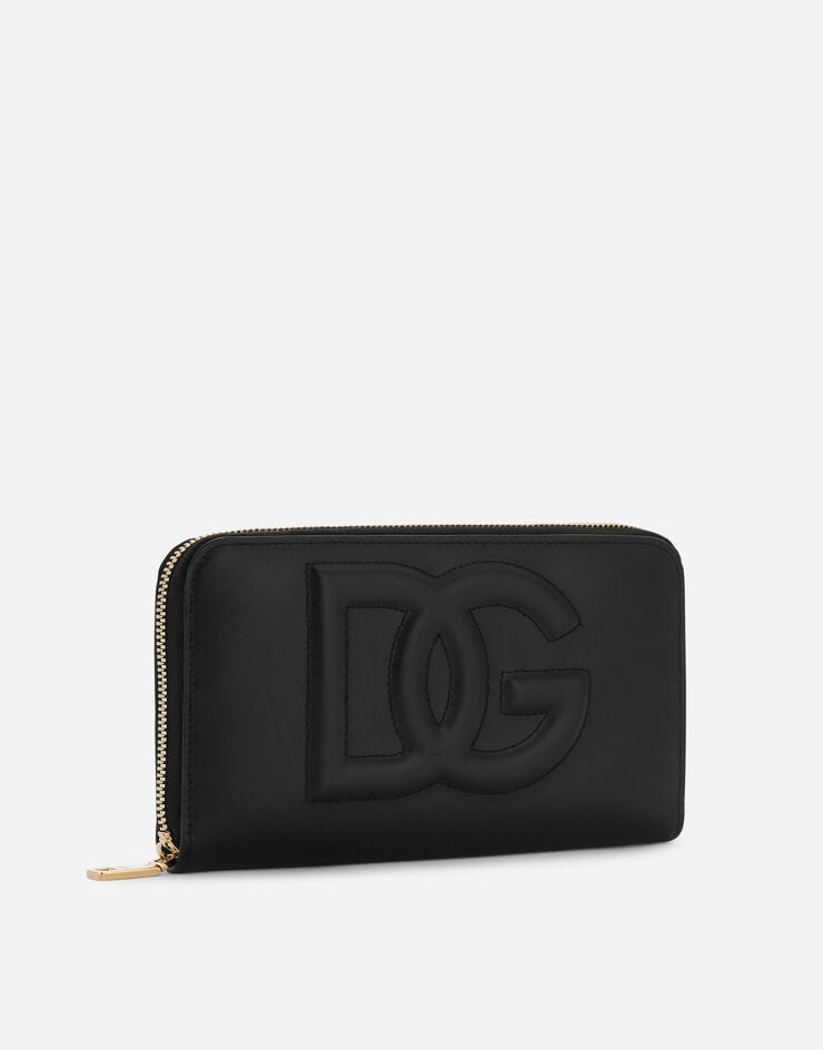 Dolce & Gabbana Cartera DG Logo En Piel De Becerro Con Cremallera Perimetral