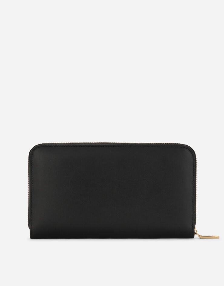 Dolce & Gabbana Cartera DG Logo En Piel De Becerro Con Cremallera Perimetral