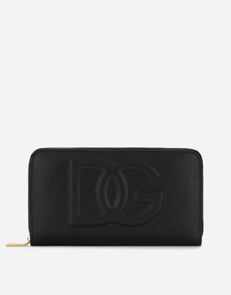 Dolce & Gabbana Cartera DG Logo en piel de becerro con cremallera perimetral