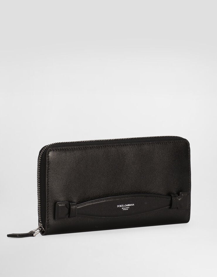 Dolce & Gabbana Cartera En Piel De Becerro Con Cremallera Circundante