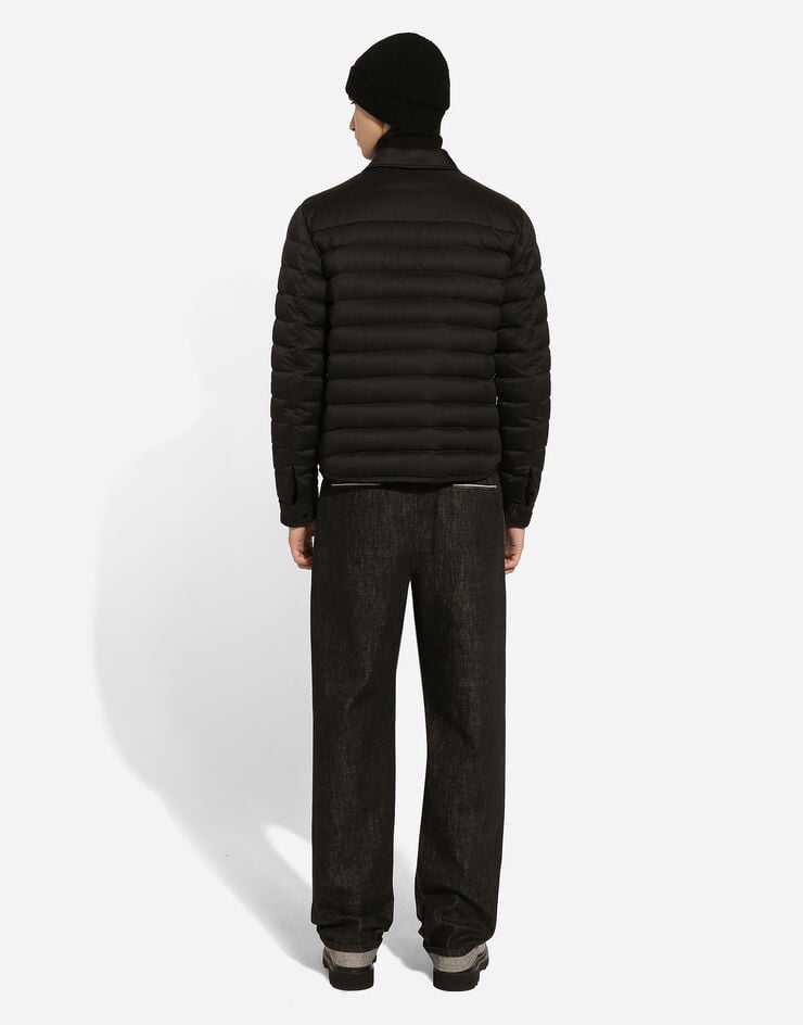 Dolce & Gabbana Cazadora Acolchada De Raso Con Cuello De Camisa