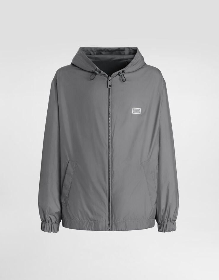 Dolce & Gabbana Cazadora deportiva de tejido técnico con capucha