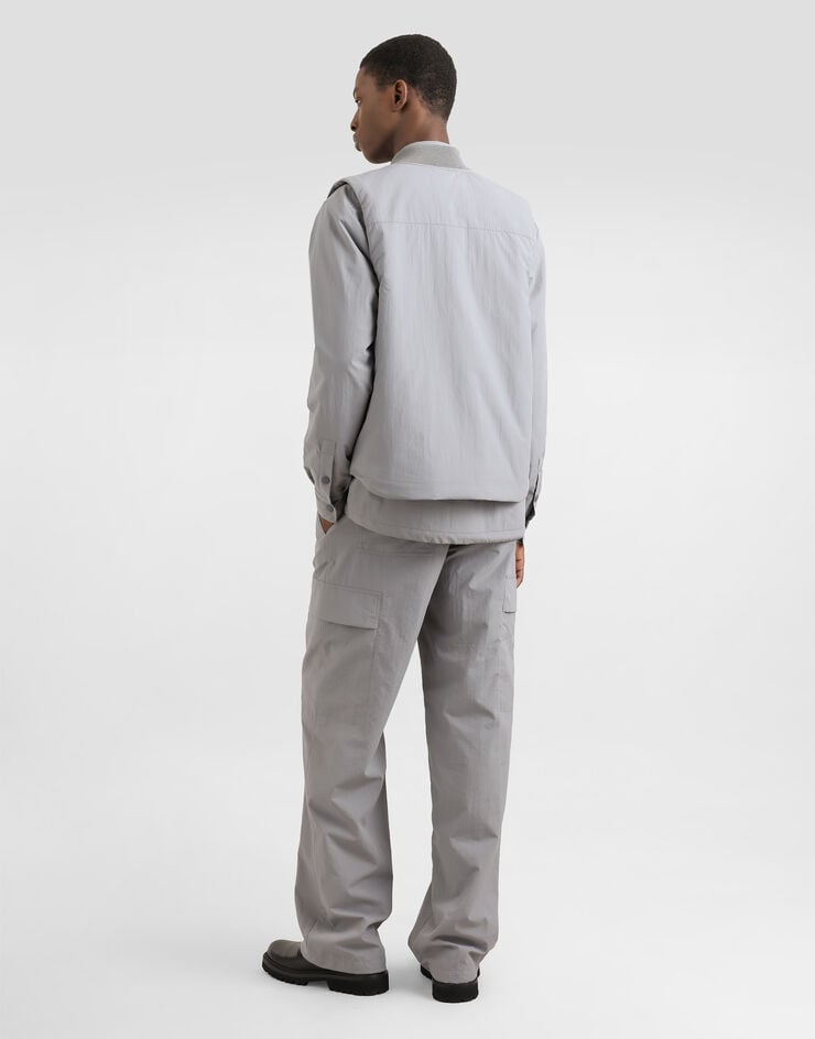 Dolce & Gabbana Chaleco Acolchado De Tejido Técnico Con Placa