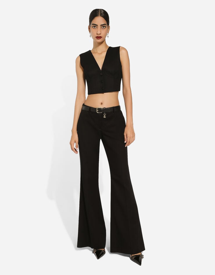 Dolce & Gabbana Chaleco Corto De Cady Con Detalles Corseteros