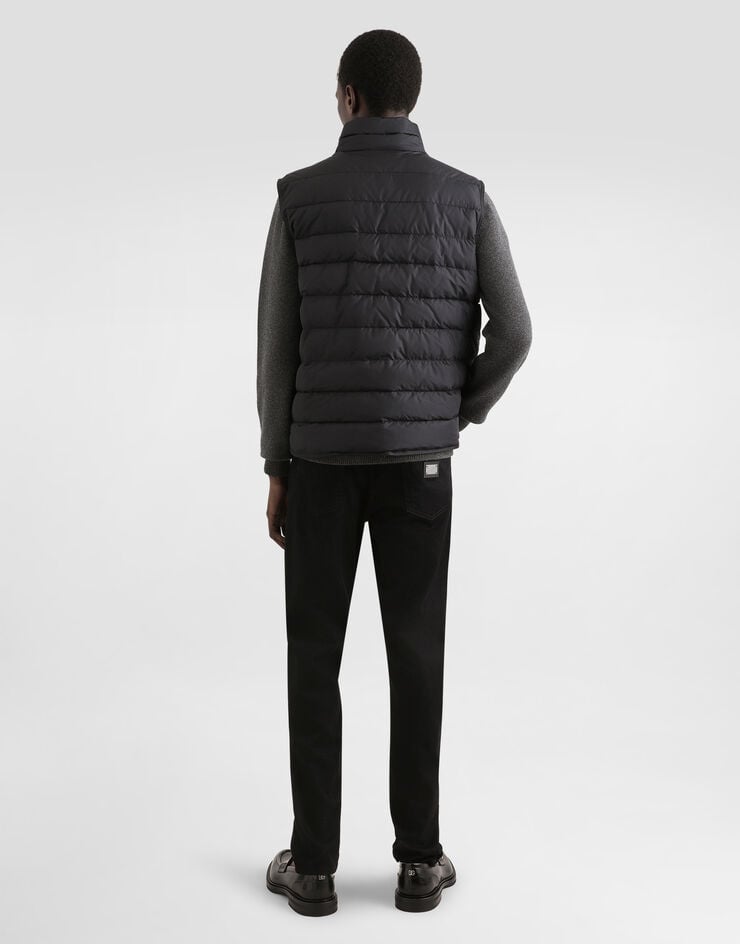 Dolce & Gabbana Chaleco De Nailon Con Placa Con Logotipo