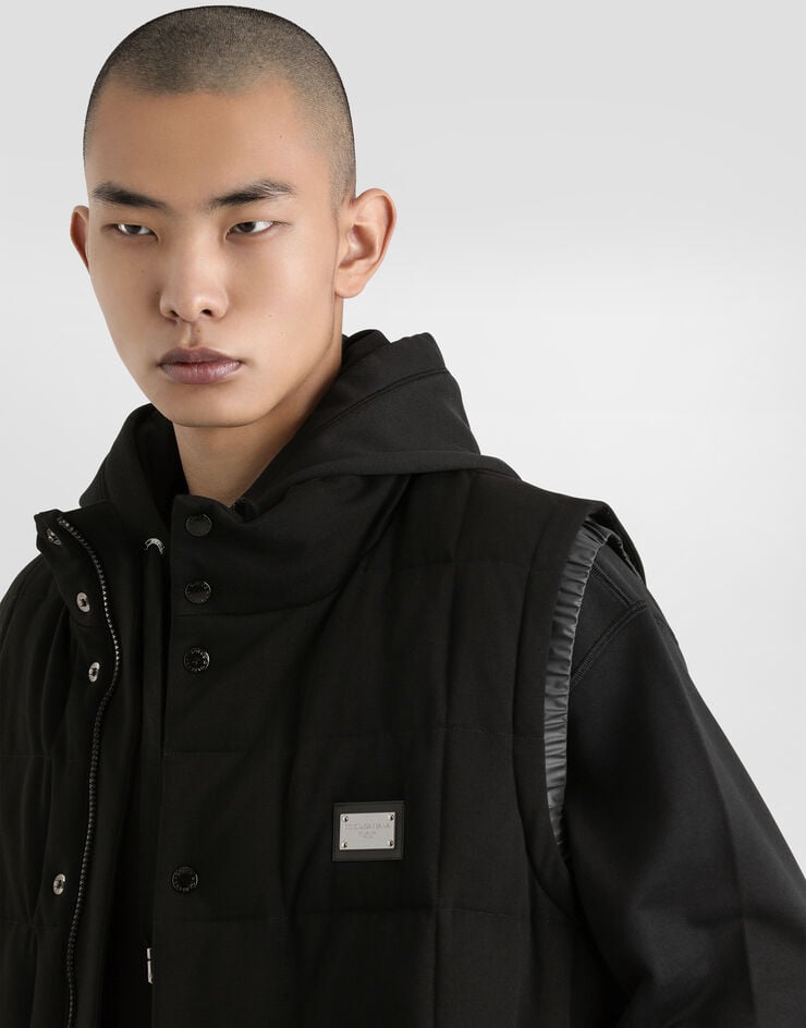 Dolce & Gabbana Chaleco De Punto Con Placa Con Logotipo