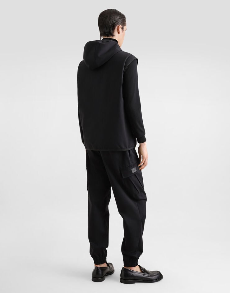 Dolce & Gabbana Chaleco De Tejido Técnico Con Capucha