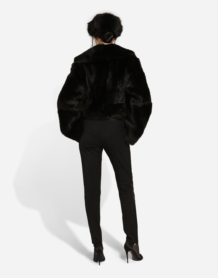 Dolce & Gabbana Chaqueta Corta En Piel De Cordero Con Cinturón