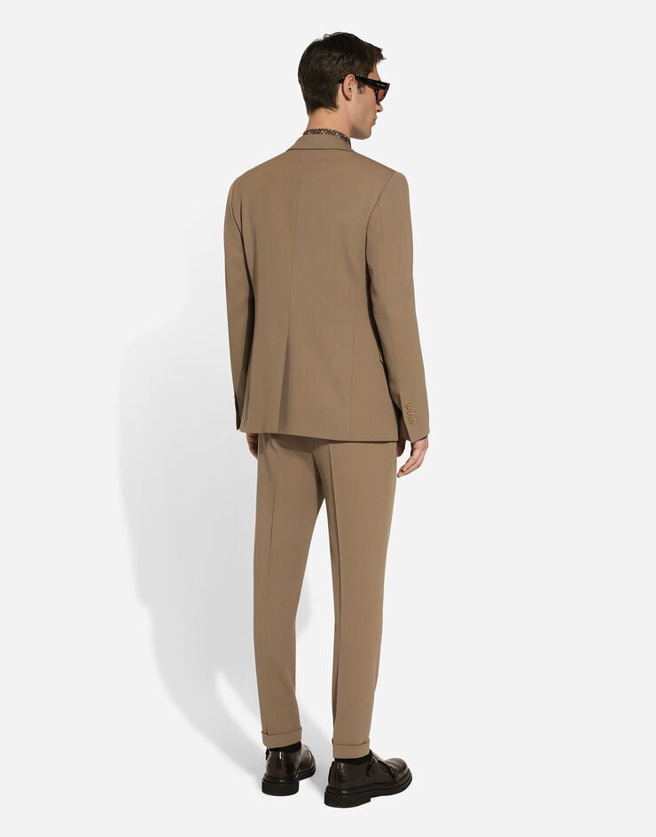 Dolce & Gabbana Chaqueta De Botonadura Doble De Gabardina Técnica