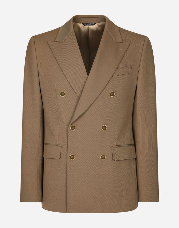 Dolce & Gabbana Chaqueta de botonadura doble de gabardina técnica