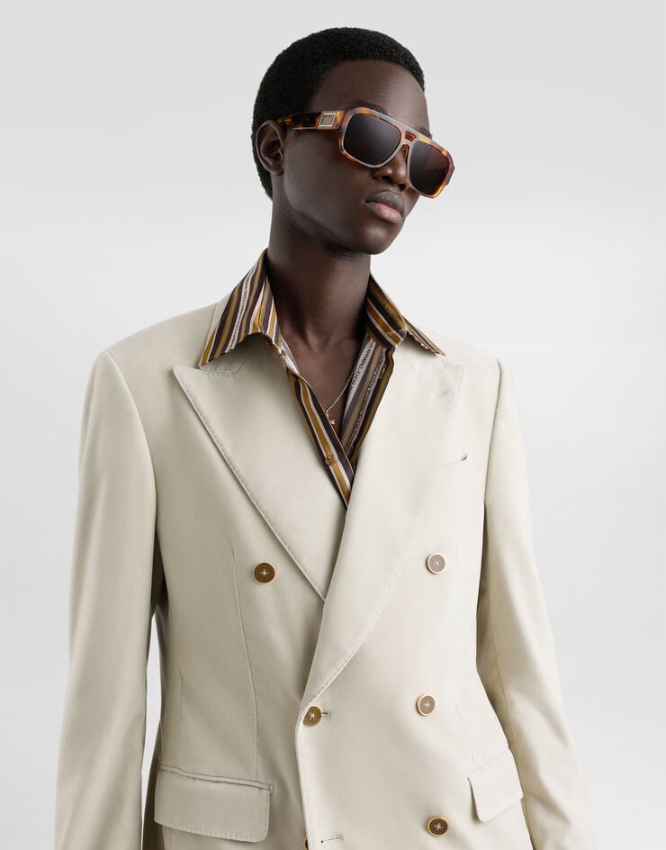 Dolce & Gabbana Chaqueta De Botonadura Doble En Terciopelo