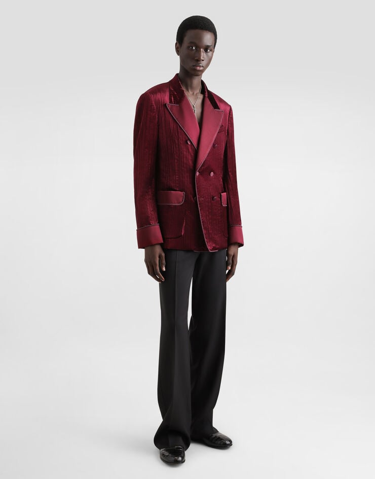 Dolce & Gabbana Chaqueta De Botonadura Doble En Terciopelo