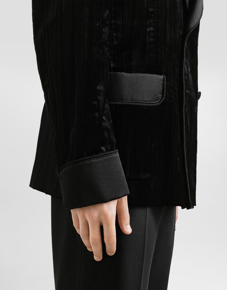 Dolce & Gabbana Chaqueta De Botonadura Doble En Terciopelo