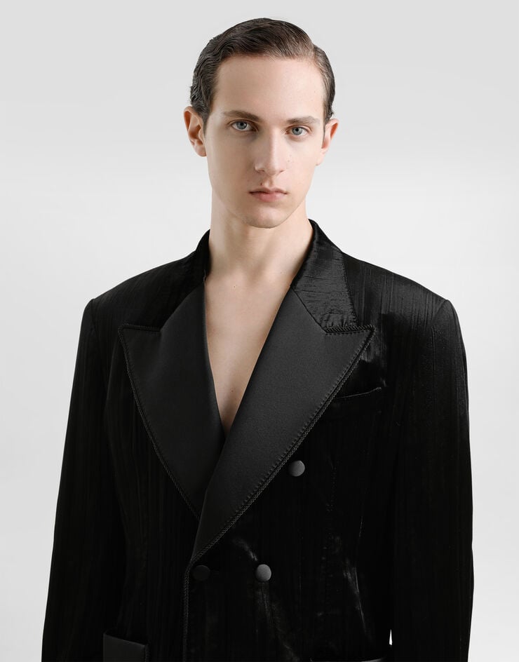 Dolce & Gabbana Chaqueta De Botonadura Doble En Terciopelo