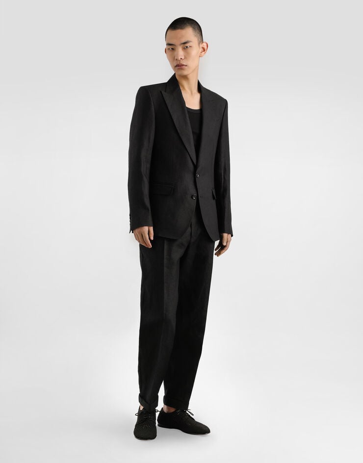 Dolce & Gabbana Chaqueta De Botonadura Sencilla De Tela De Lino