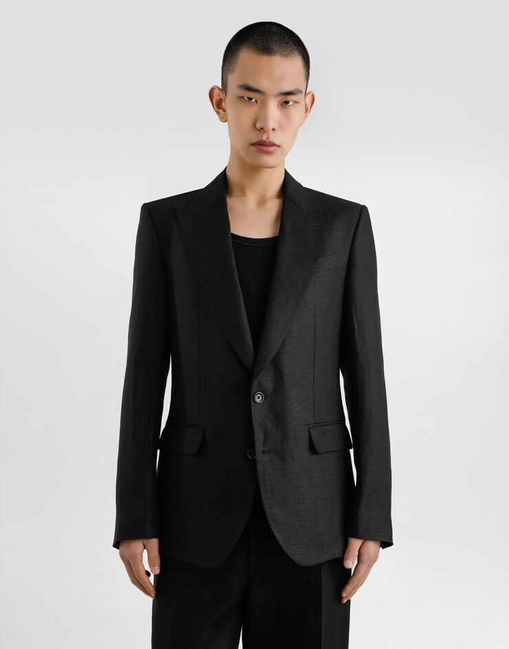 Dolce & Gabbana Chaqueta De Botonadura Sencilla De Tela De Lino