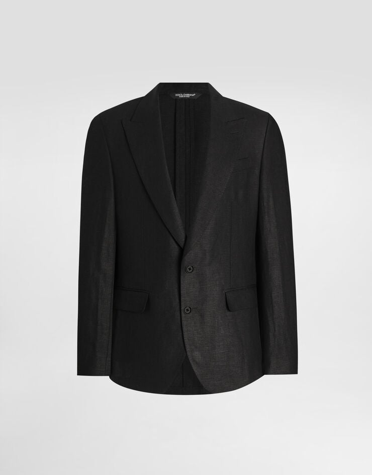 Dolce & Gabbana Chaqueta de botonadura sencilla de tela de lino