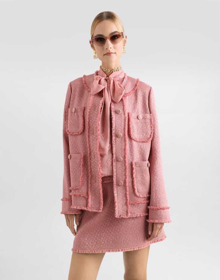 Dolce & Gabbana Chaqueta De Botonadura Sencilla De Tweed Raschel