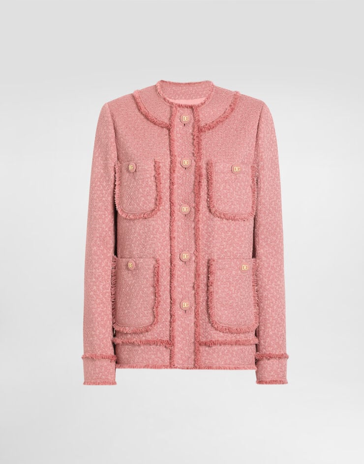 Dolce & Gabbana Chaqueta de botonadura sencilla de tweed raschel