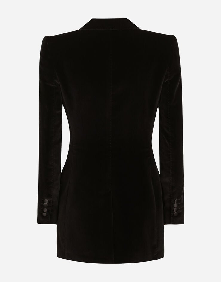 Dolce & Gabbana Chaqueta De Esmoquin Turlington De Botonadura Sencilla De Terciopelo